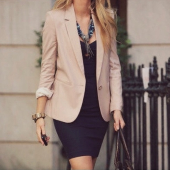 H&M Jackets & Blazers - H&M TAN BLAZER size 12